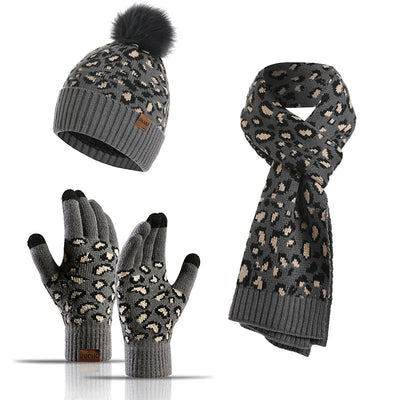 Conjunto de Abrigo: Gorro, Bufanda y Guantes de Lana Tejida - Image 12