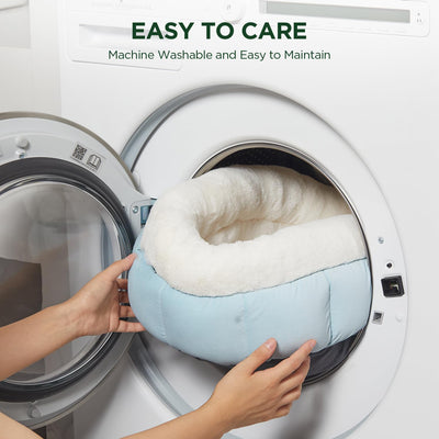 Cama Donut para Perros Pequeños y Gatos - Cómoda Cama Redonda Lavable con Base Antideslizante - Image 9