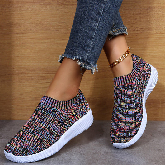 Zapatillas Deportivas Tejidas Volantes para Hombre y Mujer - Image 3