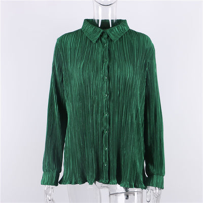 Blusa Suelta con Pliegues y Costuras de Contraste - Image 7