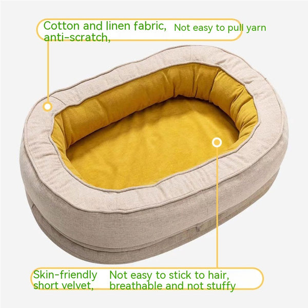 Caseta Desmontable y Lavable para Perros Medianos y Grandes - 4 Estaciones