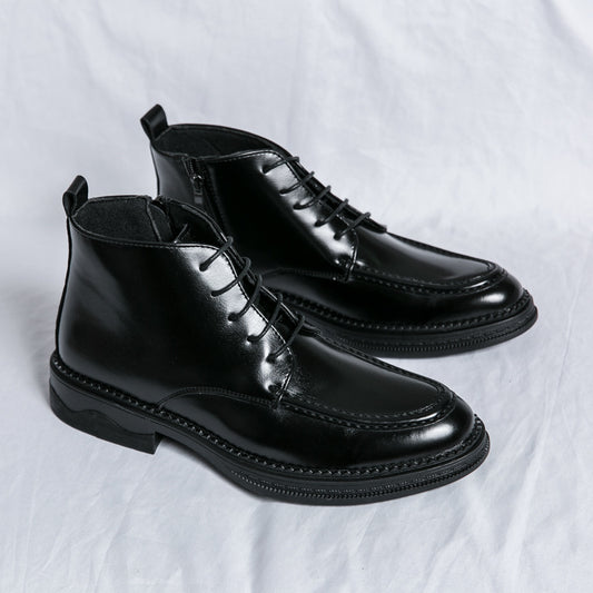 Botas Martin Altas de Invierno para Hombre - Estilo Británico Versátil