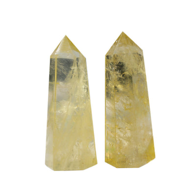 Columna de Cuarzo Citrino Natural Hexagonal Punta Única - Image 7