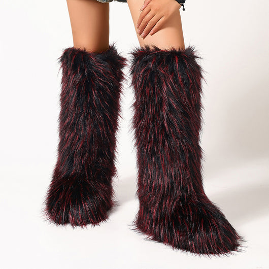 Botas Altas de Invierno con Forro Cálido y Suela Plana - Image 8