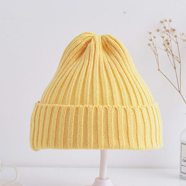 Gorro Tejido Infantil Coreano Colores Pastel - Primavera Otoño - Image 7