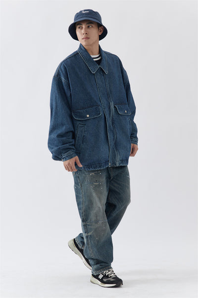Jeans Anchos de Largo Completo Splash Ink para Hombre - Image 32