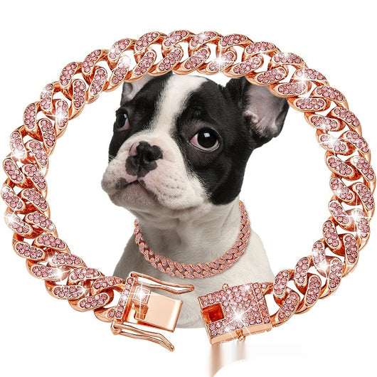 Collar Cadena Cubana de Diamantes para Perros y Gatos - Pequeño, Mediano y Grande - Image 7