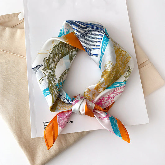 Pañuelo de Seda para Mujer - Accesorio de Moda Versátil - Image 45