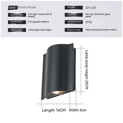 Foco LED Exterior Bidireccional Impermeable de Diseño Moderno - Image 5