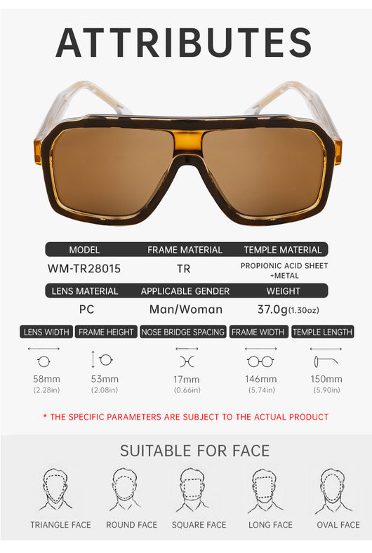 Gafas de Sol Cuadradas Estilo Europeo y Americano para Hombre - Image 14