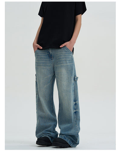 Jeans Lavados Rectos Oversize de Pierna Ancha - Image 13