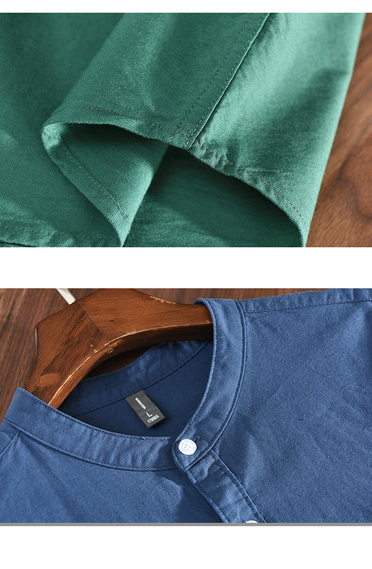 Camisa Casual con Cuello Mao Talla S para Hombre - Image 18