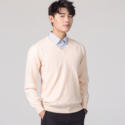 Suéter Holgado de Lana para Hombre - Pullover Casual de Color Sólido - Image 5