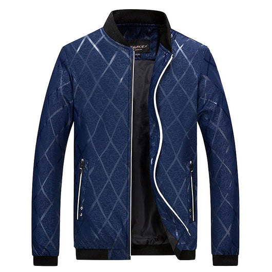 Chaqueta de Béisbol con Cuello Deportivo para Hombre - Colección Otoño - Image 12