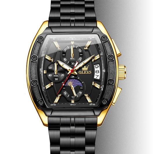 Reloj de Hombre con Correa de Acero y Esfera Luminosa - Image 4