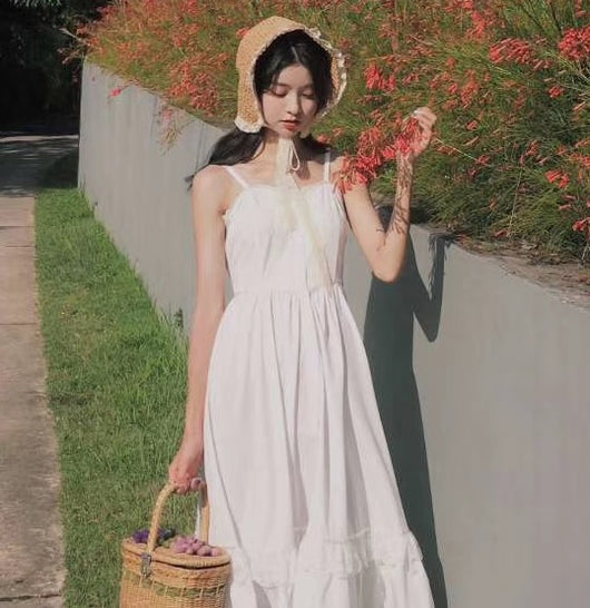 Sombrero de Paja con Moño de Encaje Coreano Plegable - Image 18