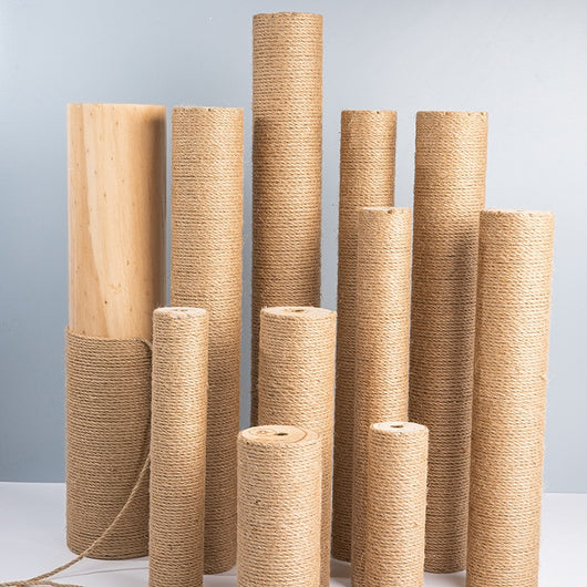 Torre Rascador para Gatos en Madera Maciza con Cuerda de Cáñamo - Image 3