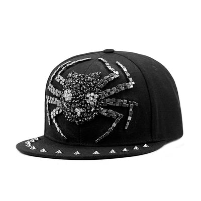 Gorra Harajuku Estilo Europeo Americano con Calavera y Remaches Cruzados - Image 25