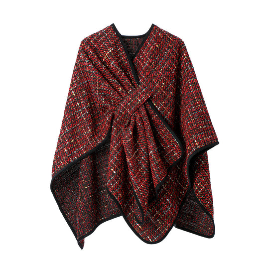 Chal Navideño de Lentejuelas Multicolor para Mujer - Image 7