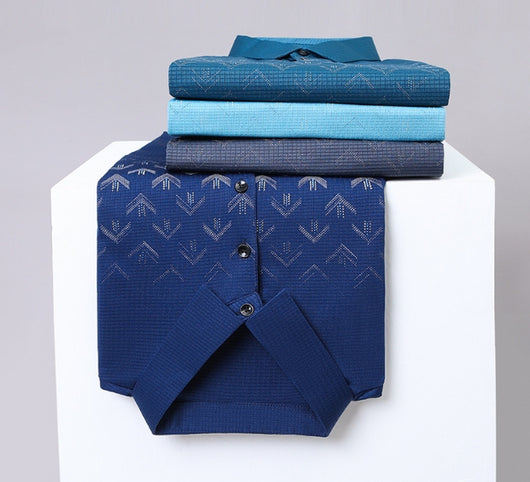 Polo Ejecutivo Ice Silk Manga Corta para Hombre - Secado Rápido y Estilo Business Casual - Image 8