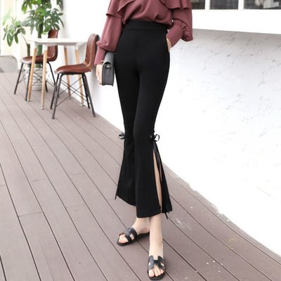 Pantalones Acampanados de Cintura Alta para Mujer - Image 3