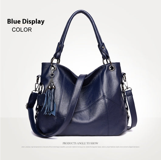 Bolso Bandolera de Cuero PU con Detalles de Costura y Borlas para Mujer - Image 33