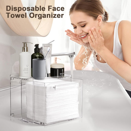 Organizador de Maquillaje Acrílico Montado en Pared con Cajón - Image 4