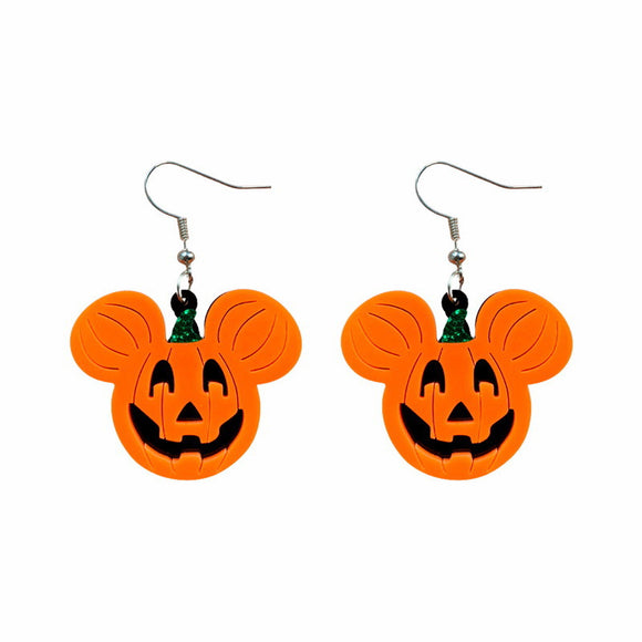 Aretes Temáticos Halloween: Fantasma, Calabaza y Murciélago