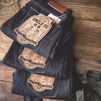 Jeans Vintage Raw Workwear Chieryuan - Denim Resistente y Auténtico - Image 11