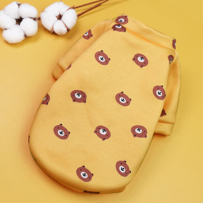 Suéter de Dos Patas con Estampado de Dibujos Animales y Forro de Terciopelo para Mascotas - Image 33