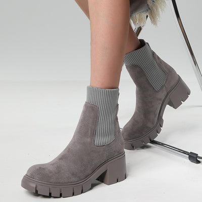 Botas Martens con Tacón Grueso y Plataforma
