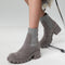 Botas Martens con Tacón Grueso y Plataforma