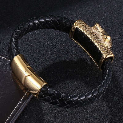 Pulsera de Lobo Punk Estilo Europeo y Americano para Hombre - Image 11