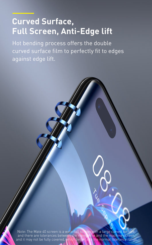 Protector de Pantalla Curvo Full Screen para Mate 40 Porsche Edition - Image 18