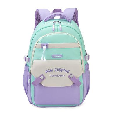 Mochila Escolar Multicolor con Contraste de Colores - Image 10