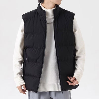 Chaleco Cardigan Slim Fit con Cuello Alto y Cierre - Abrigo Térmico Casual - Image 12