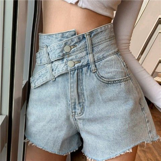 Shorts de Mezclilla Talle Alto Reductor para Tallas Grandes