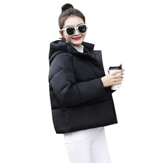 Abrigo Acolchado Holgado con Capucha Estilo Pan para Figuras Petite - Image 4