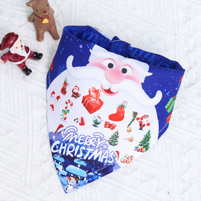 Vestido Navideño para Mascotas con Estampado de Algodón y Pañoleta Triangular - Image 2