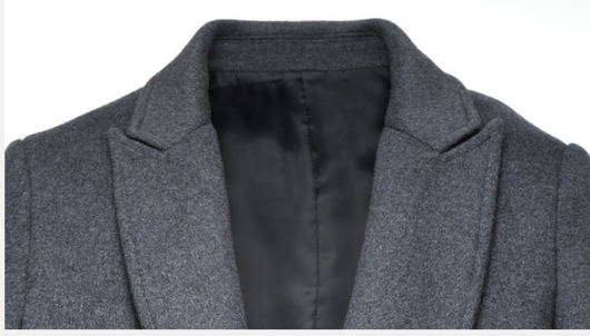 Abrigo de Lana Slim Fit - Trinchera Elegante para Hombre - Image 12
