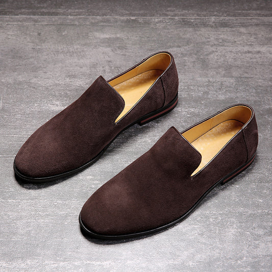 Zapatos de Ante para Hombre Punta Aguda Estilo Británico Versátil - Image 2