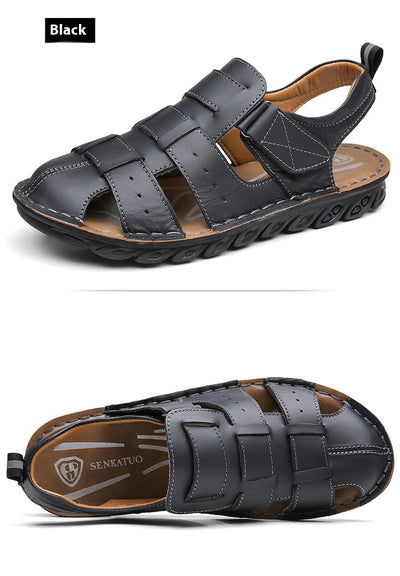 Sandalias de Cuero para Hombre con Suela Suave Antideslizante - Image 13