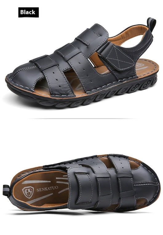 Sandalias de Cuero para Hombre con Suela Suave Antideslizante - Image 13