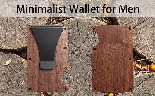 Billetera de Madera con Protección RFID y Funda de Tarjetas - Image 16