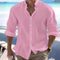 Camisa de Lino para Hombre - Diseño Fresco para Playa y Verano