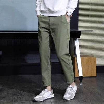 Pantalones Casuales Elegantes Slim Fit con Corte Cónico para Hombre - Image 3