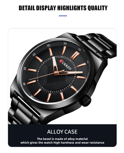 Reloj Empresarial Impermeable para Hombre con Cierre de Barra - Image 12