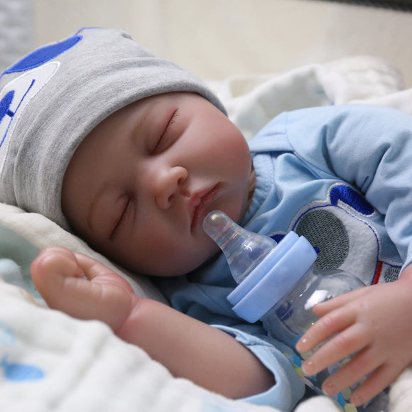 Muñeca Reborn de Plástico Suave con Diseño Cartoon Creativo