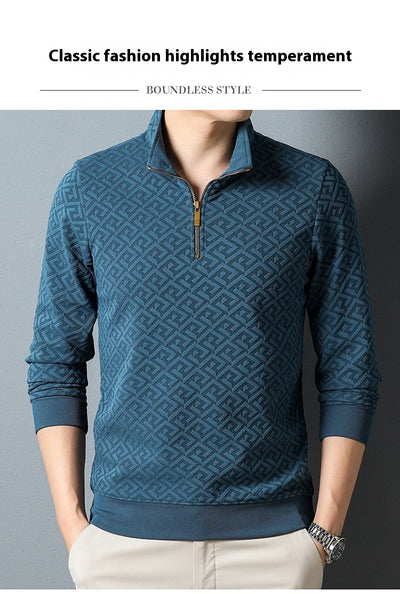 Camisa Casual con Cuello de Solapa y Cierre de Cremallera para Hombre - Image 23