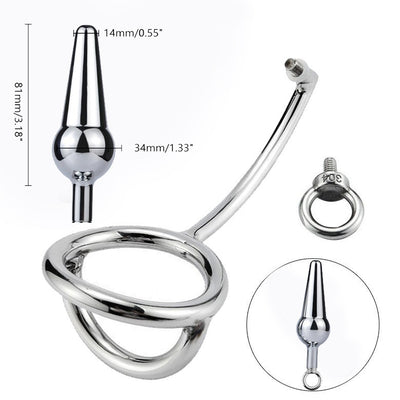 Anillo de Placer de Metal 15" - Dispositivo Dual de Bloqueo y Dilatación para Hombres - Image 9